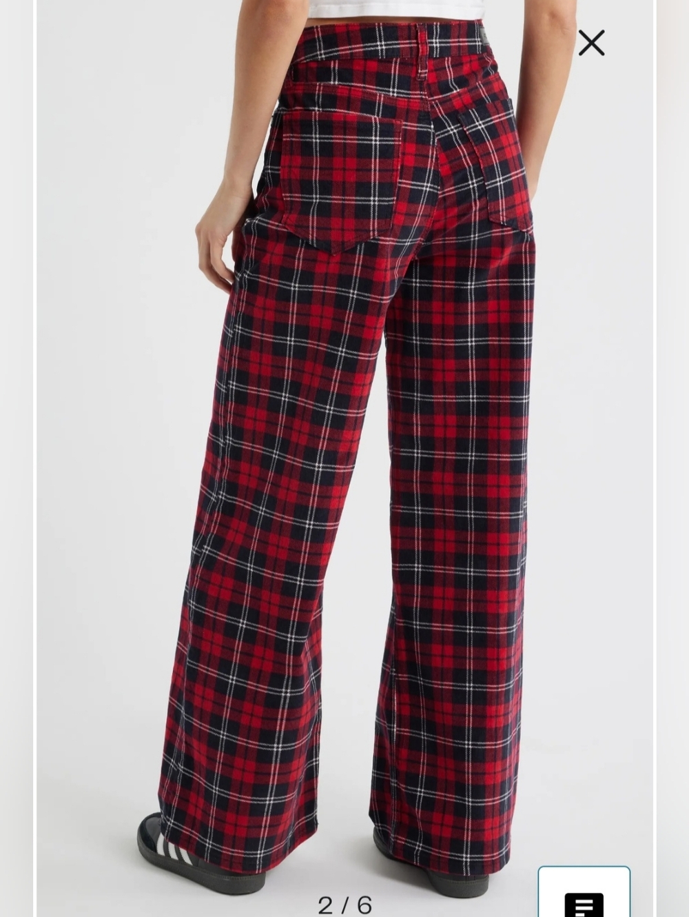 No Doubt - Gwen Stefani - PTCL Plaid Pants & Black White Tube Top - Picture 3 of 12